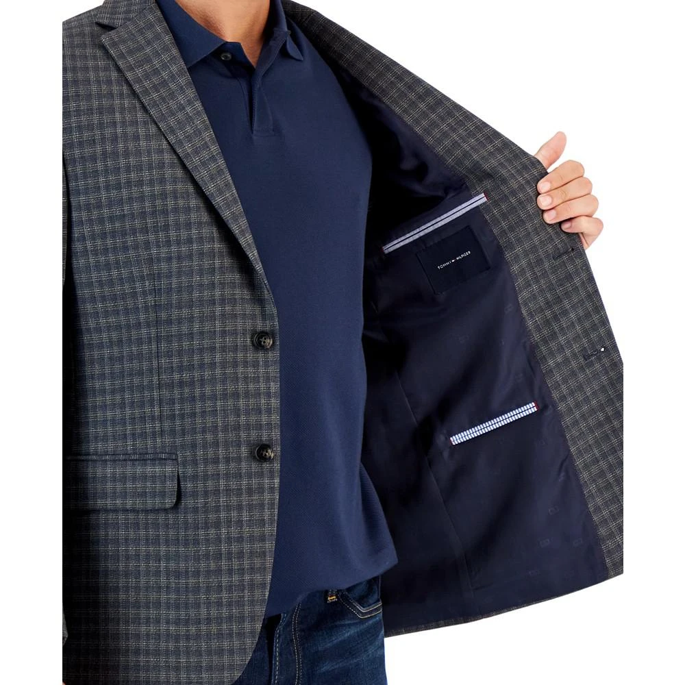 商品Tommy Hilfiger|Men's Modern-Fit Pattern Check Sport Coats,价格¥886,第3张图片详细描述