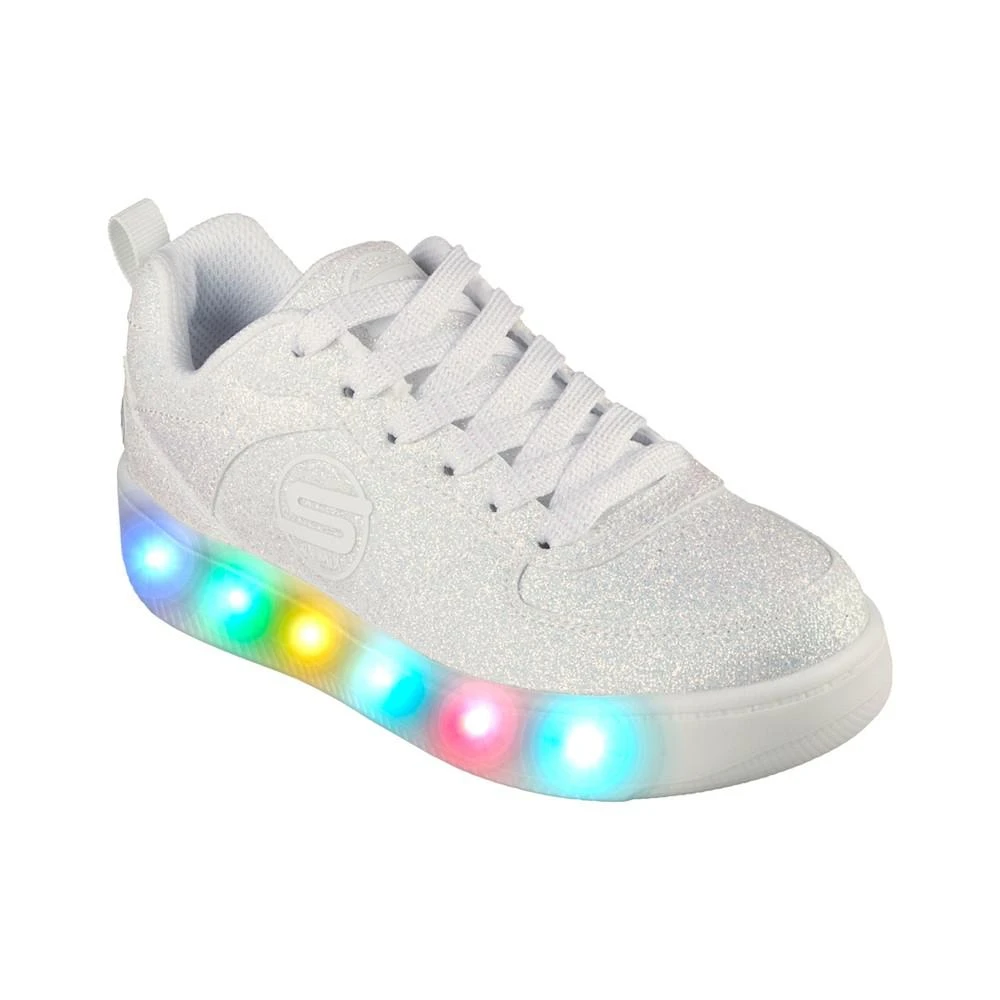 商品SKECHERS|Little Girls Sport Court 92 - Remix Shines Casual Sneakers from Finish Line,价格¥225,第1张图片