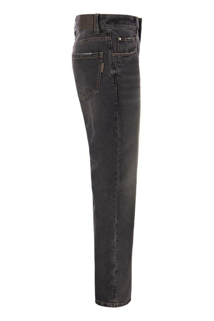 商品Brunello Cucinelli|BRUNELLO CUCINELLI Authentic denim trousers with Shiny Tab,价格¥6133,第3张图片详细描述