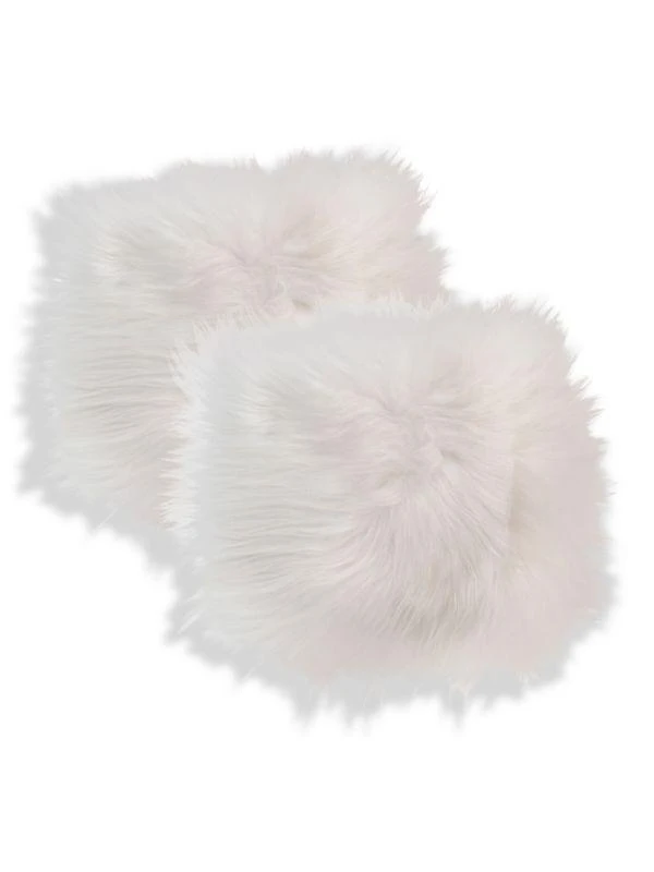 商品Natural|2-Pack Square Long Hair Sheepskin Chair Pad Set,价格¥1029,第1张图片