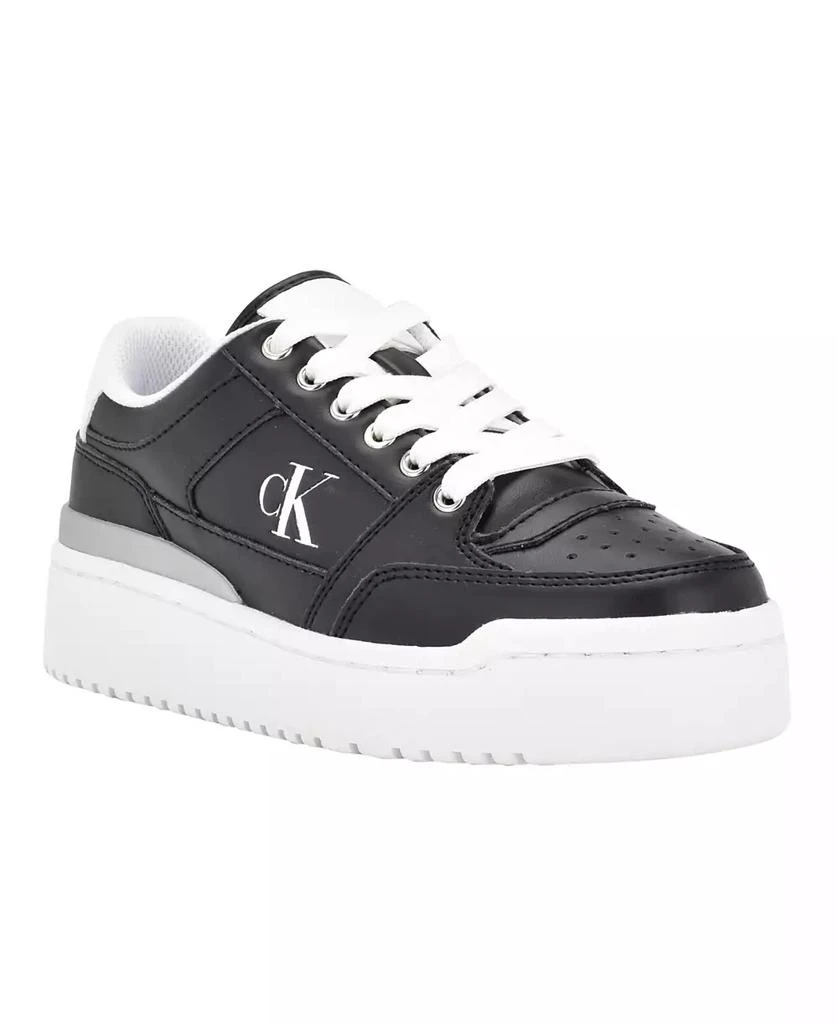 商品Calvin Klein|Alondra Casual Lace-Up Platform Sneakers,价格¥671,第1张图片