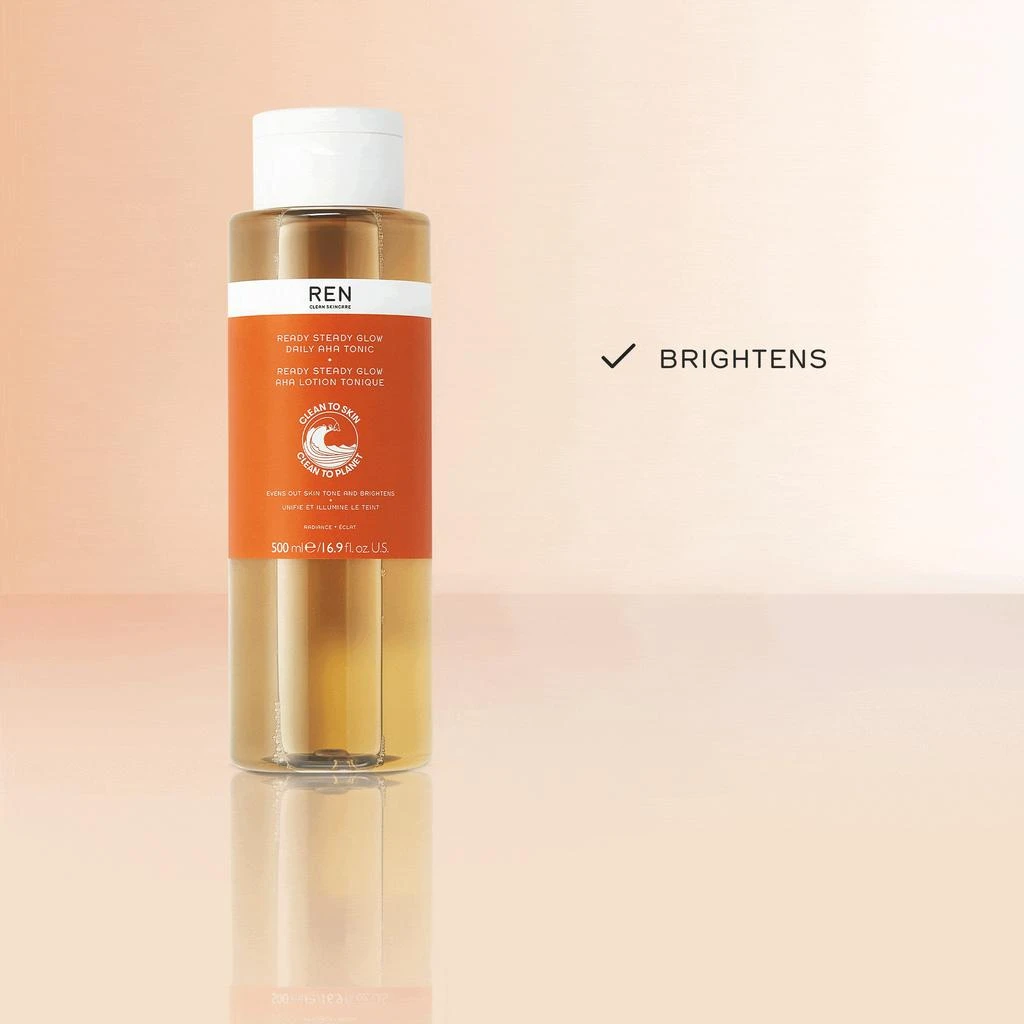 商品REN Clean Skincare|Supersize Radiance Ready Steady Glow Daily AHA Tonic,价格¥228,第3张图片详细描述