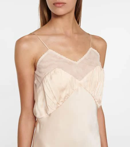 商品Jil Sander|Silk-blend slip dress,价格¥9720,第4张图片详细描述