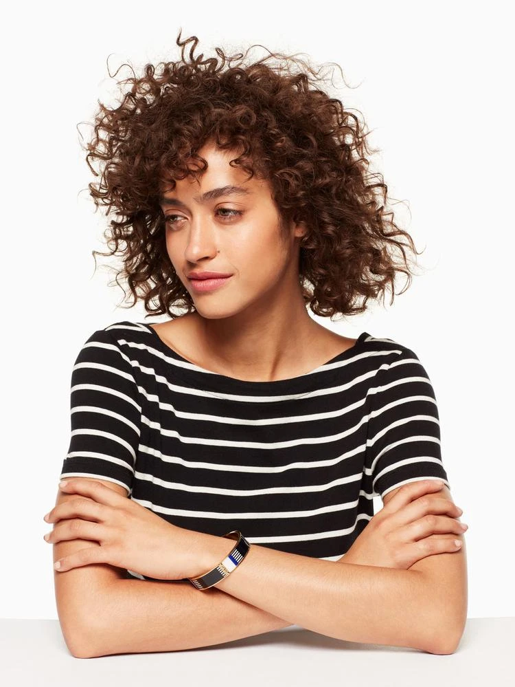 商品Kate Spade|paper bangles cruise stripe bangle,价格¥215,第2张图片详细描述