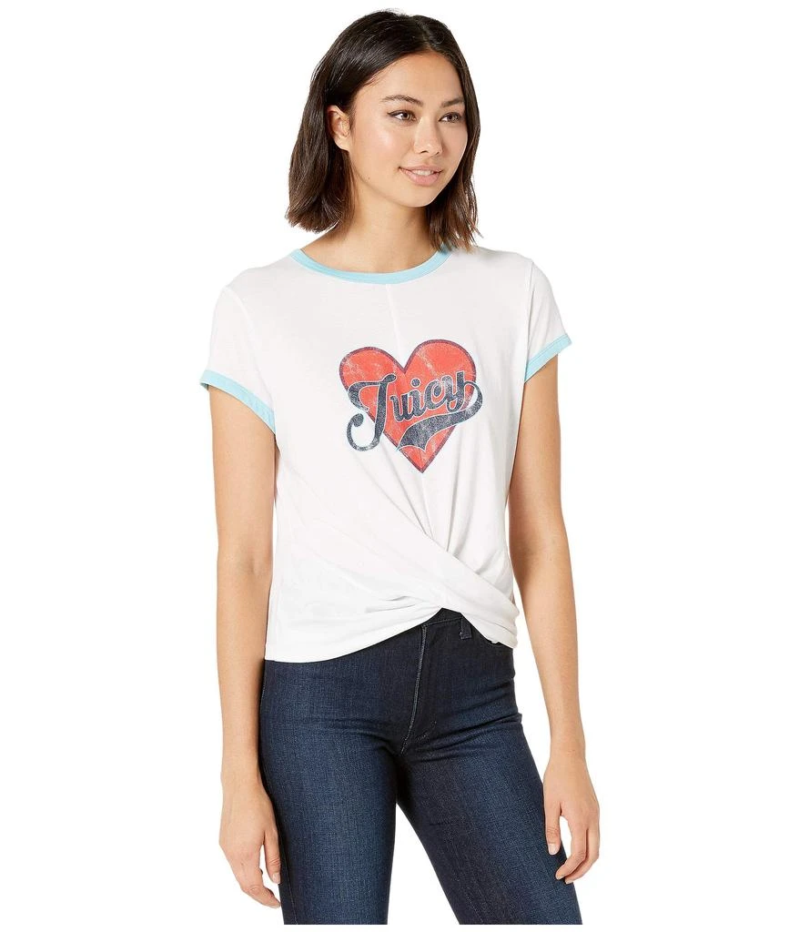 商品Juicy Couture|Juicy Heart Graphic Twist Hem 短袖,价格¥160,第4张图片详细描述