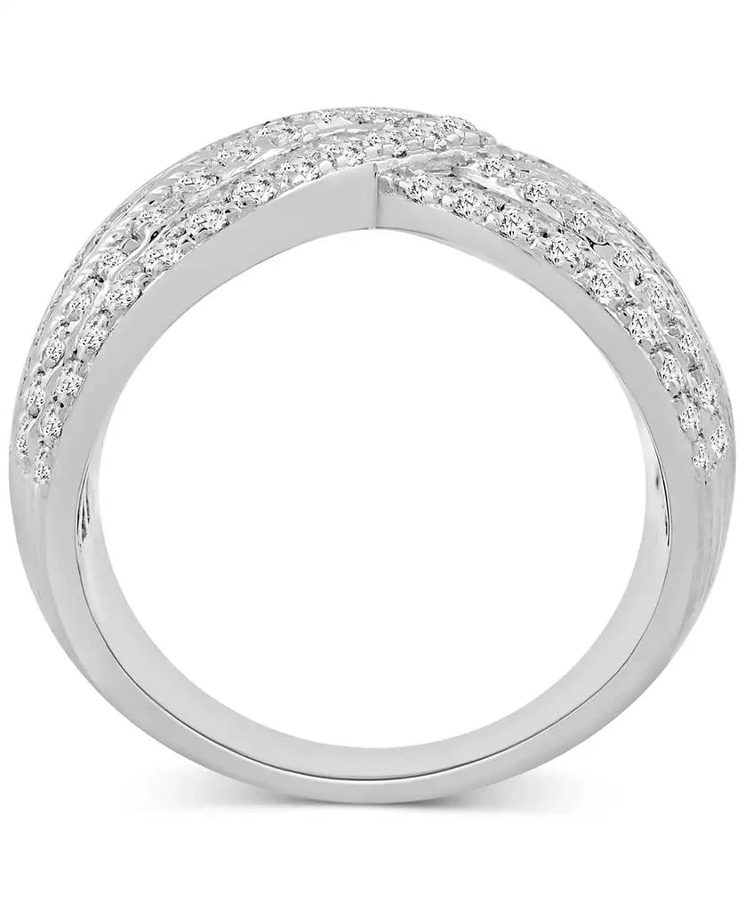 商品Macy's|Diamond Round & Baguette Statement Ring (2 ct. t.w.) in 14k White gold,价格¥20940,第4张图片详细描述