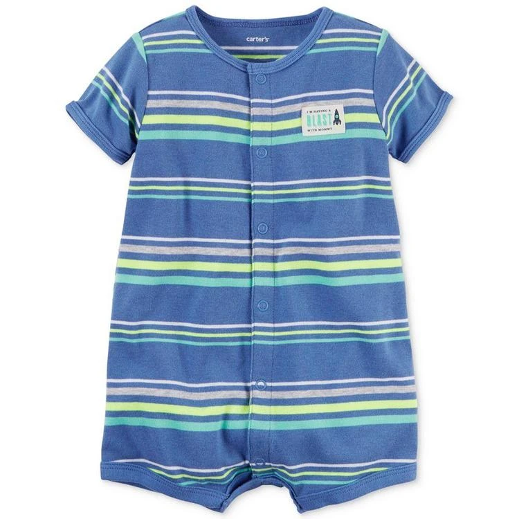 商品Carter's|Striped Having A Blast Romper, Baby Boys (0-24 months),价格¥37,第1张图片