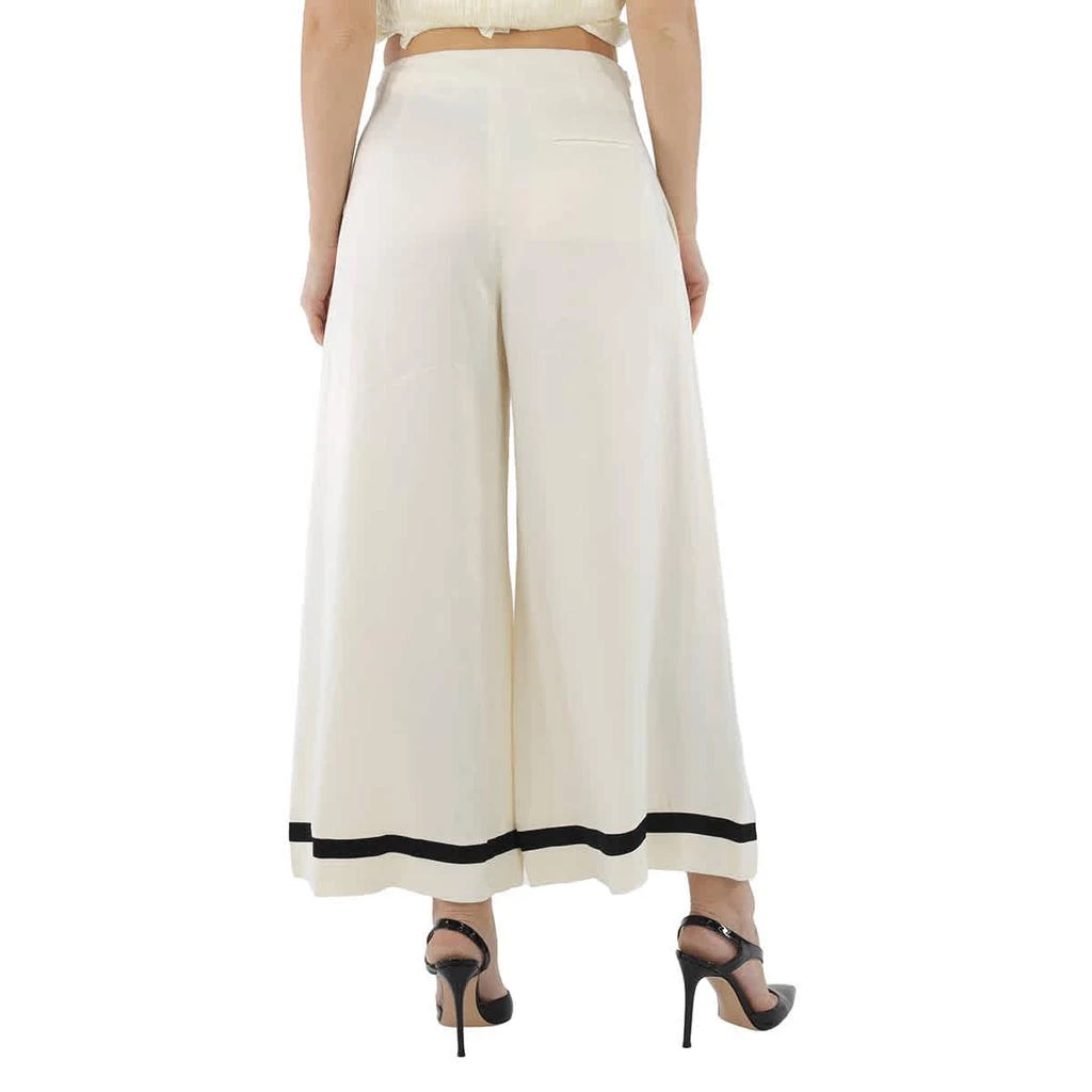 商品Ralph Lauren|White Satin Wide Leg Pants,价格¥420,第3张图片详细描述