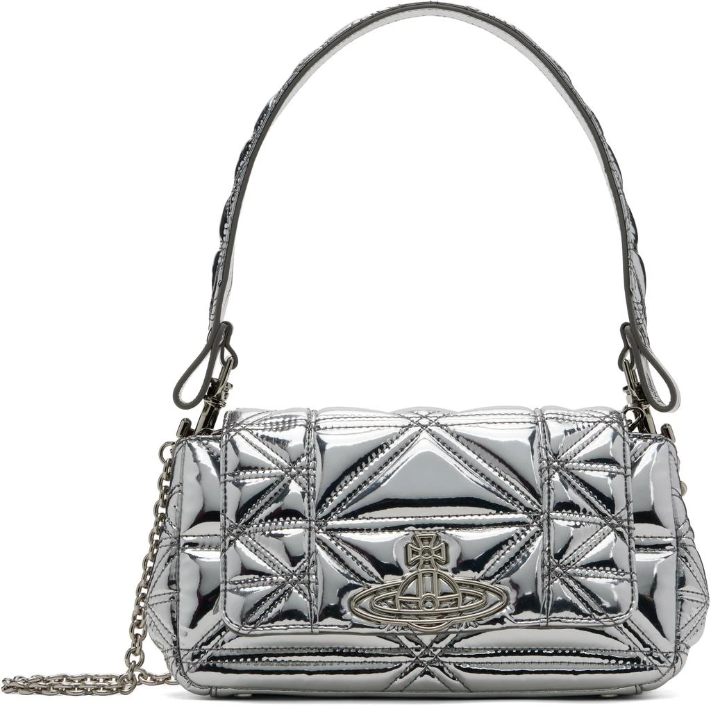 商品Vivienne Westwood|Silver Medium Hazel Bag,价格¥3646,第1张图片