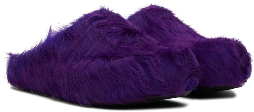商品Marni|Purple Fussbett Sabot Loafers,价格¥7338,第4张图片详细描述