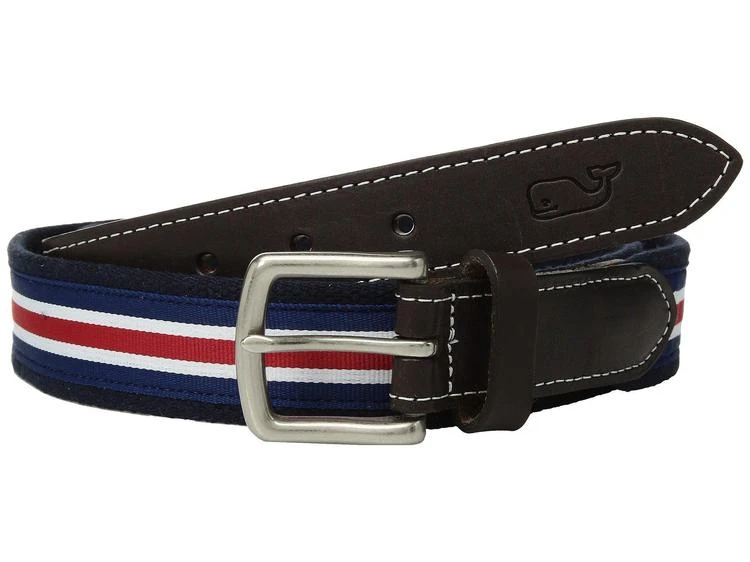 商品Vineyard Vines|Prep Stripe Canvas 腰带,价格¥277,第1张图片