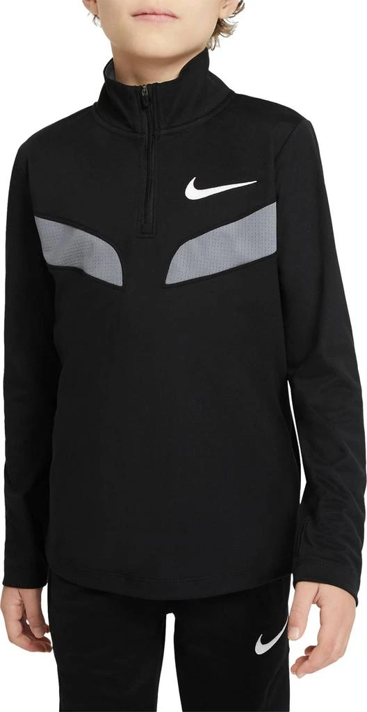 商品NIKE|Nike Boys' Sport 1/4 Zip Long Sleeve Training Top,价格¥327,第1张图片