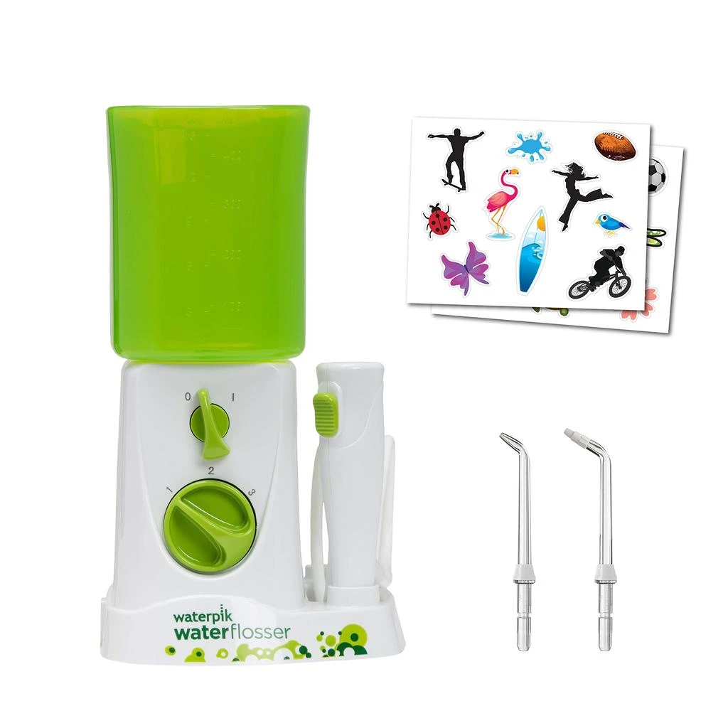 Waterpik Water Flosser for Kids, Countertop Water Flosser for Children and Braces, WP-260, Green 商品