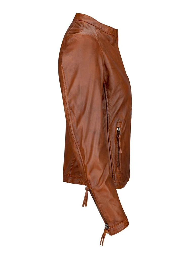 商品TruClothing|Leather Vintage Slim Fit Biker Jacket,价格¥1233,第2张图片详细描述