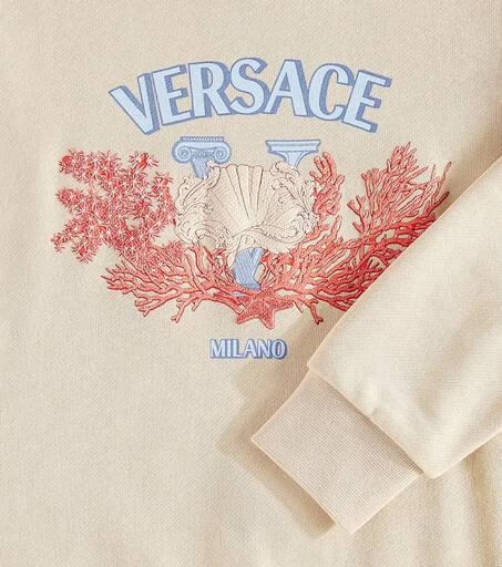 商品Versace|Logo棉质针织运动衫,价格¥1409,第3张图片详细描述