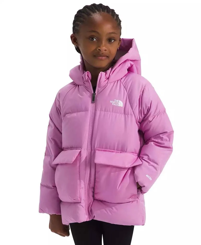 商品The North Face|Toddler & Little Girls North Quilted Fleece-Lined Full-Zip Hooded Down Parka,价格¥973,第1张图片