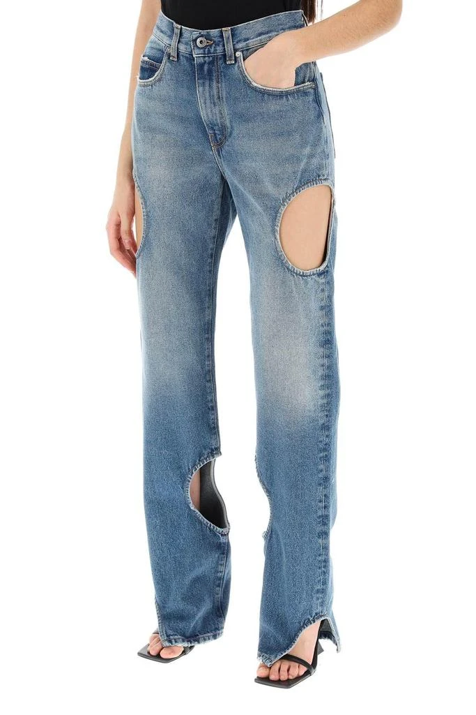 商品Off-White|Meteor cut-out jeans,价格¥2841,第5张图片详细描述