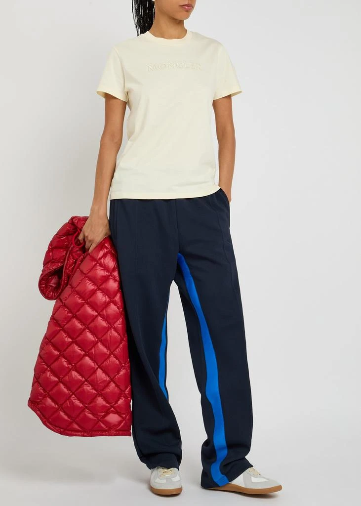 商品Moncler|Logo-embroidered cotton T-shirt,价格¥2667,第4张图片详细描述