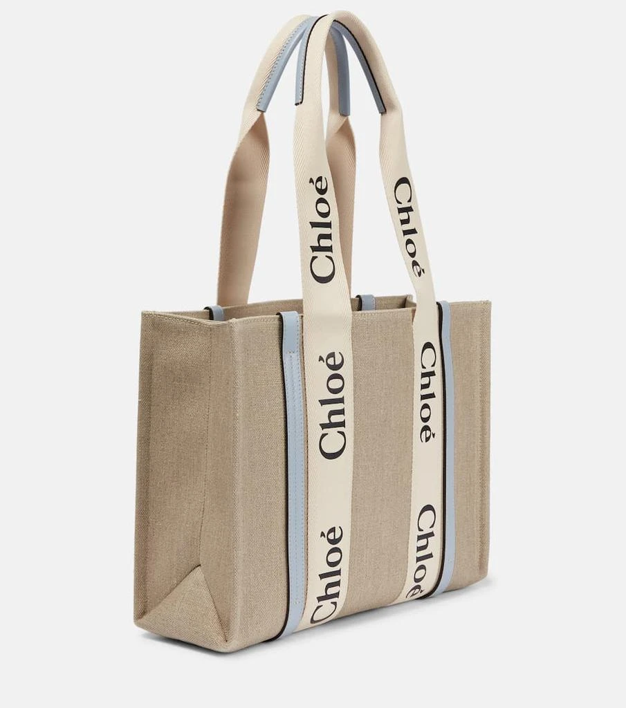 商品Chloé|Woody M号帆布托特包,价格¥8700,第4张图片详细描述