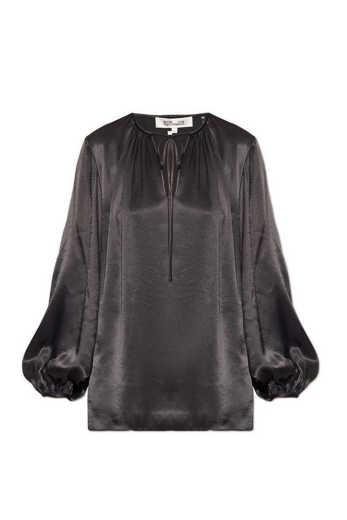 商品Diane von Furstenberg|Diane von Furstenberg Freddie Satin Blouse,价格¥855,第1张图片