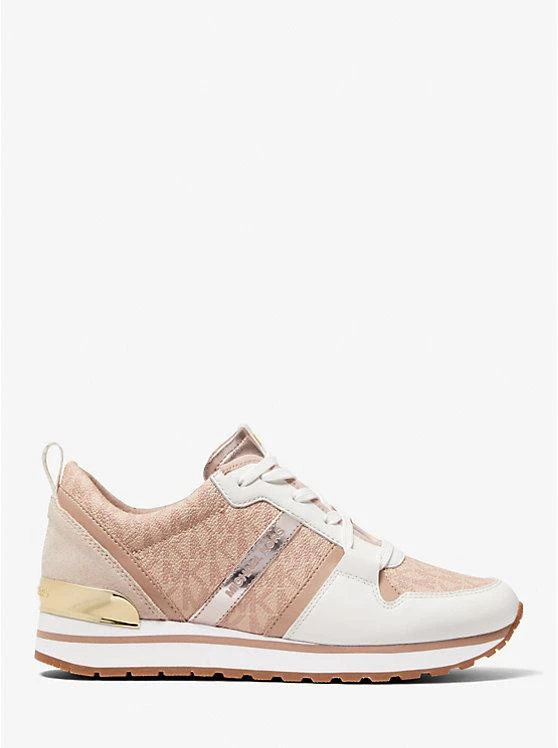 商品Michael Kors|Dash Logo and Leather Trainer,价格¥668,第2张图片详细描述