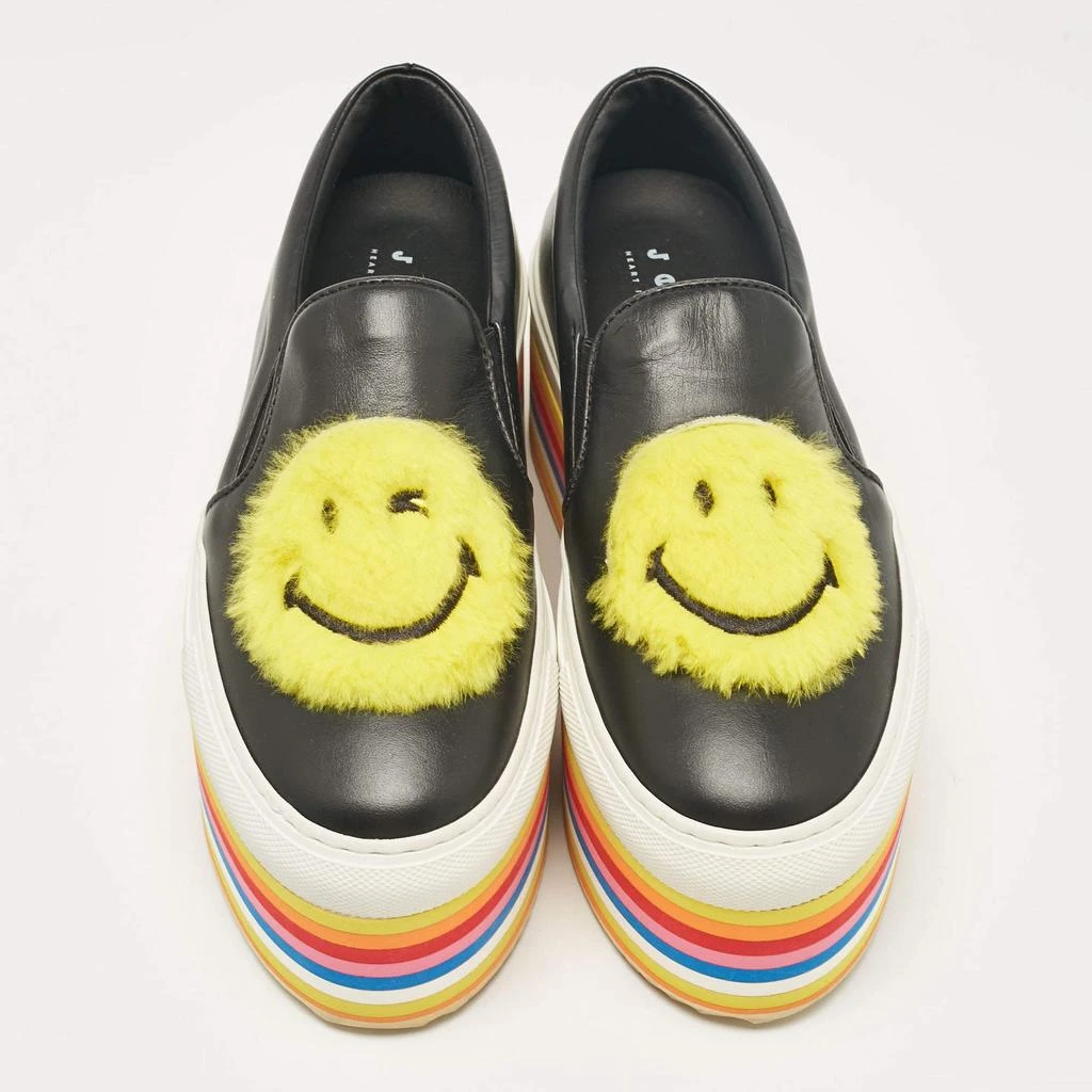 商品[二手商品] Joshua Sanders|Joshua Sanders Black Leather Slip On Sneakers Size 36,价格¥1060,第3张图片详细描述
