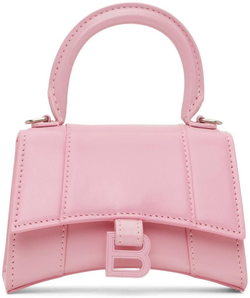 商品Balenciaga|Pink XXS Hourglass Bag,价格¥6724,第2张图片详细描述