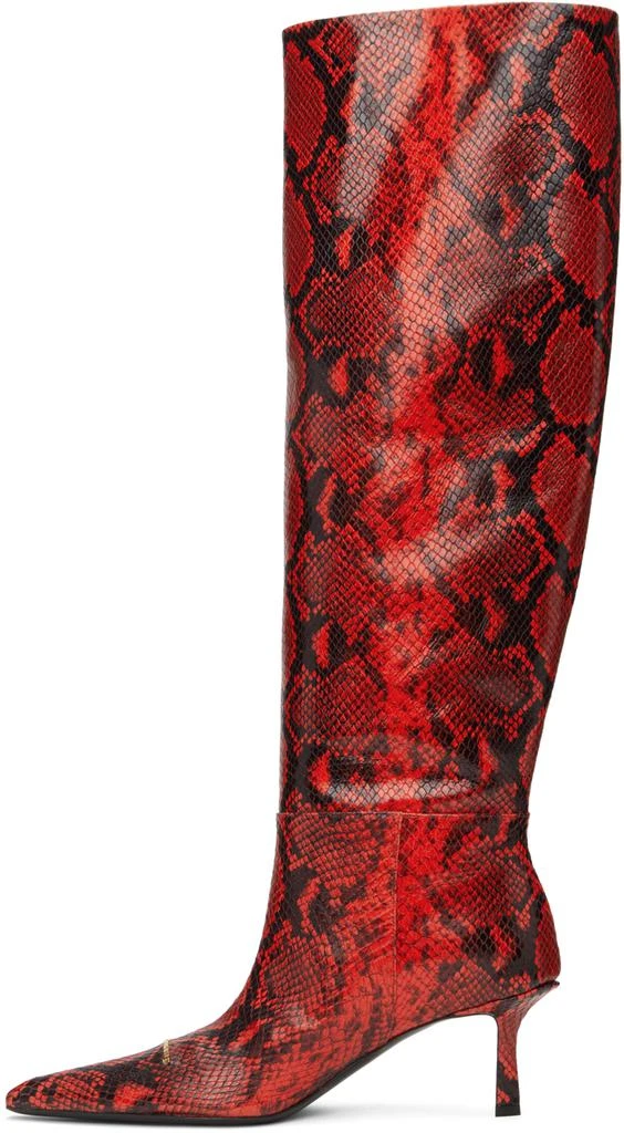 商品Alexander Wang|Red Viola Slouch Boots,价格¥4704,第3张图片详细描述