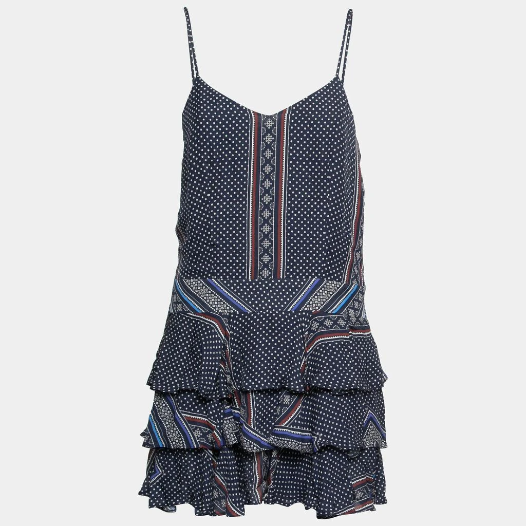 商品Derek Lam|Derek Lam 10 Crosby Blue Printed Silk Tiered Dress and Blouse Set M,价格¥998,第3张图片详细描述