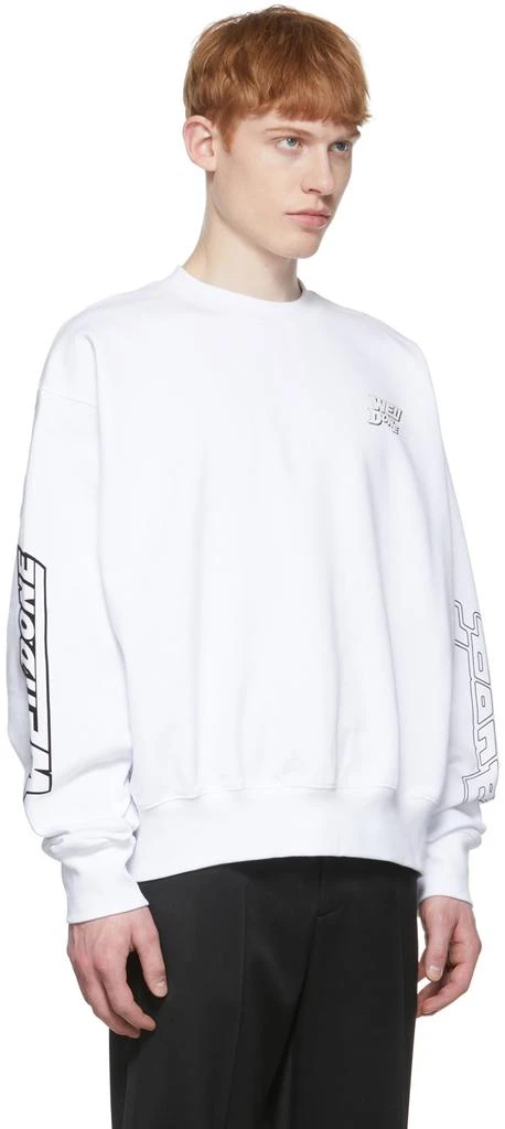 商品We11done|White Cotton Sweatshirt,价格¥1058,第2张图片详细描述