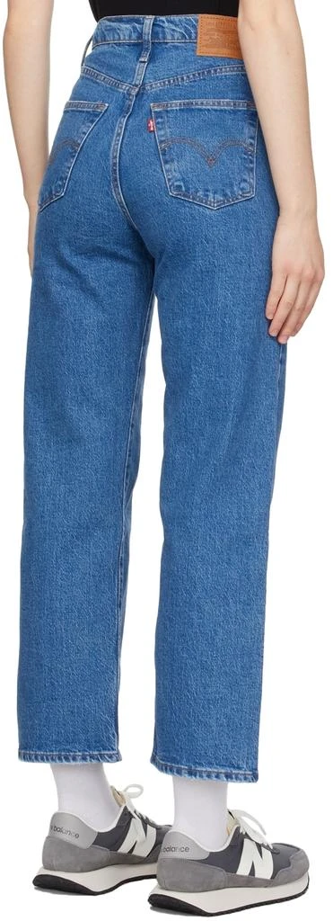 商品Levi's|Blue Ribcage Straight Ankle Jeans,价格¥852,第3张图片详细描述