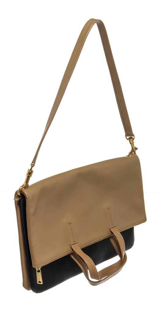 Celine Brown Leather Folded Cabas Shoulder Bag商品第2张图片规格展示