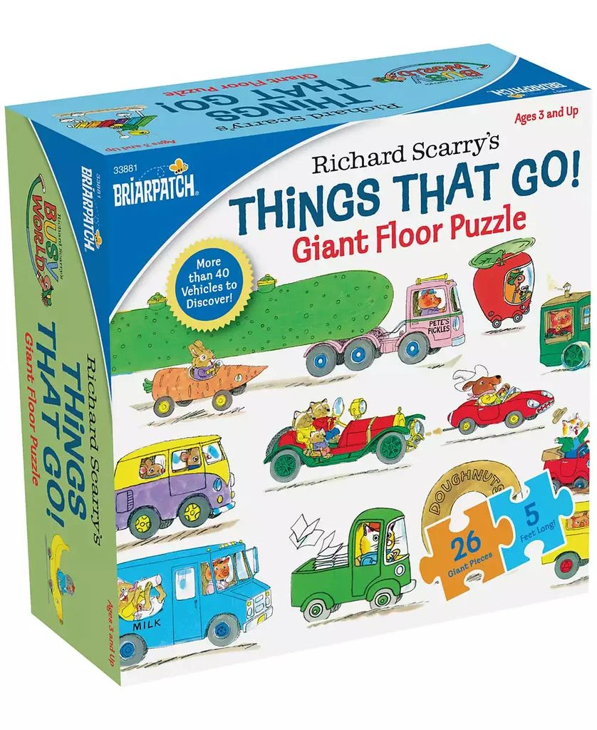 商品University Games|Briarpatch Richard Scarry's Things That Go Giant Floor Puzzle, 26 Pieces,价格¥113,第1张图片