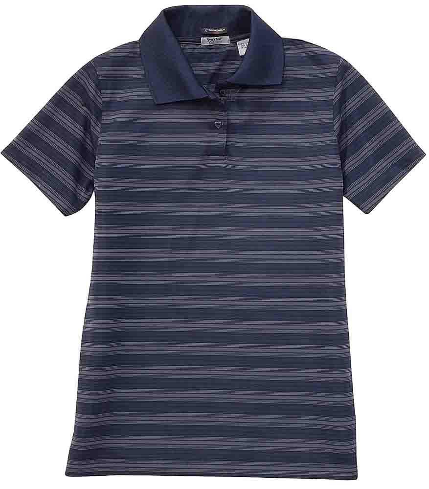 UPF 30+ Striped Short Sleeve Polo Shirt商品第1张图片规格展示