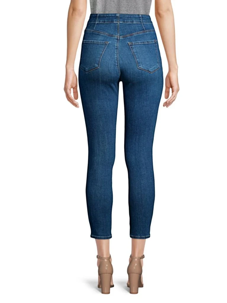 商品J Brand|J Brand - Natasha Sky High-Rise Crop Skinny Jeans,价格¥619,第4张图片详细描述