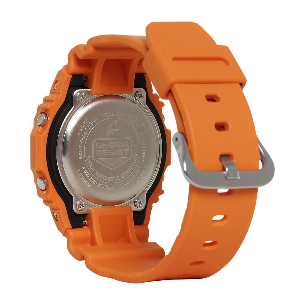 Men's Digital Orange Resin Strap Watch 43mm商品第3张图片规格展示