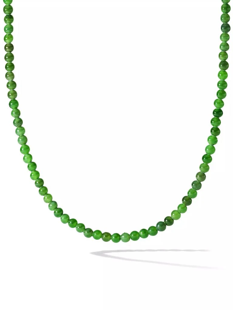 商品David Yurman|Spiritual Beads Necklace with Nephrite Jade and 18K Yellow Gold,价格¥16494,第1张图片