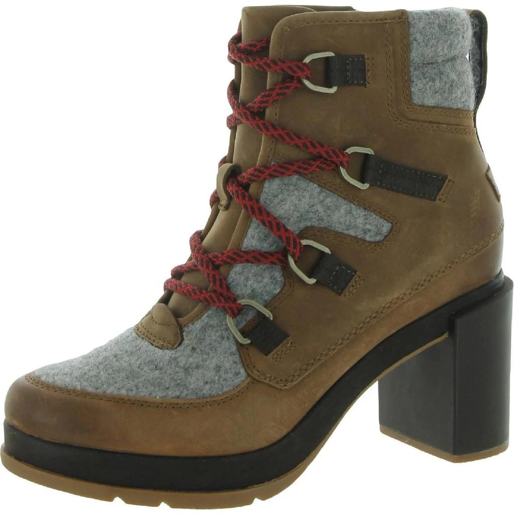商品SOREL|Sorel Womens Blake Lace Leather Booties Combat & Lace-up Boots,价格¥786,第1张图片