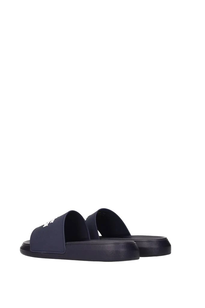 商品Alexander McQueen|Slippers and clogs Rubber Blue Blue Navy,价格¥1080,第4张图片详细描述