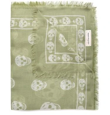 商品Alexander McQueen|Skull 104x120 骷髅围巾,价格¥1862,第2张图片详细描述