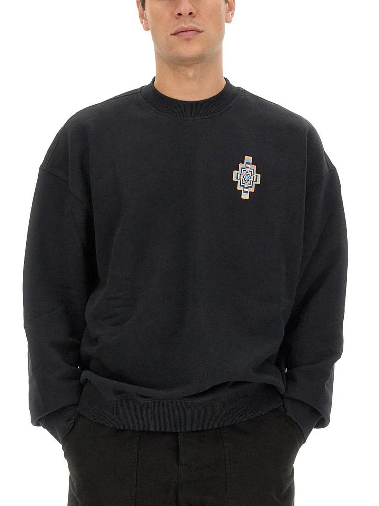 商品Marcelo Burlon|MARCELO BURLON COUNTY OF MILAN OPTICAL CROSS SWEATSHIRT,价格¥2150,第4张图片详细描述