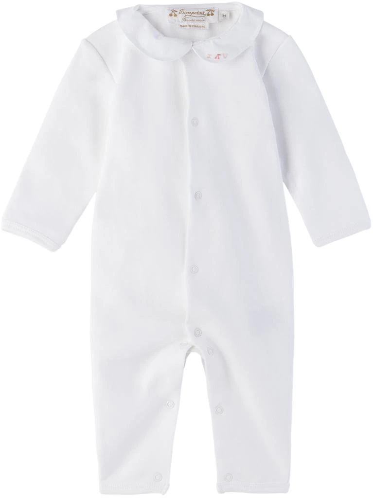 商品Bonpoint|Baby White Andoche Jumpsuit,价格¥970,第1张图片