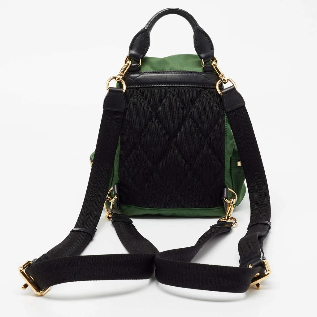 商品[二手商品] Burberry|Burberry Green/Black Nylon and Leather Small Rucksack Backpack,价格¥3627,第4张图片详细描述