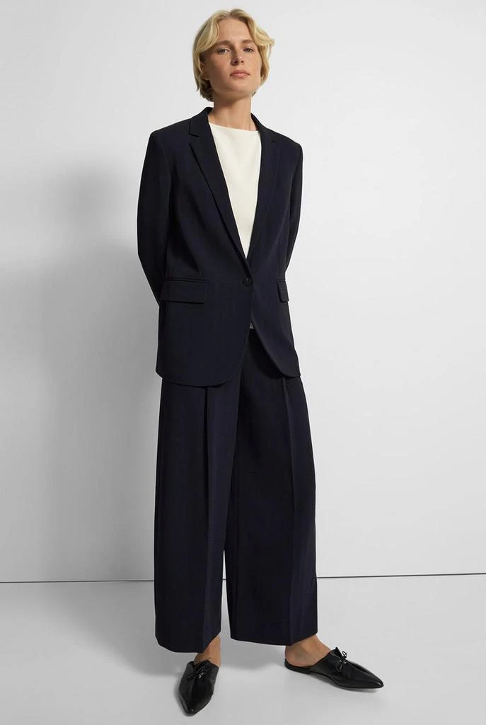 商品Theory|Casual blazer in striped admiral crepe,价格¥4433,第2张图片详细描述