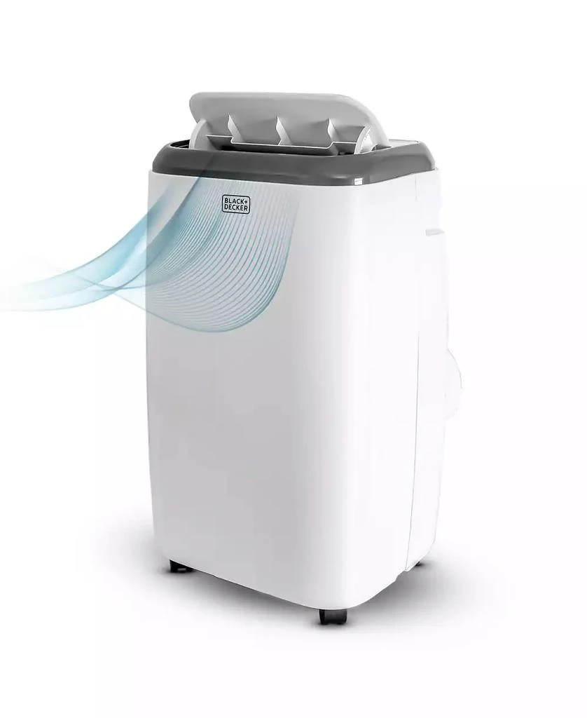 商品Black & Decker|BLACK+DECKER 6,000 BTU SACC/CEC (10,000 BTU ASHRAE) Portable Air Conditioner with Remote Control, White,价格¥3072,第1张图片