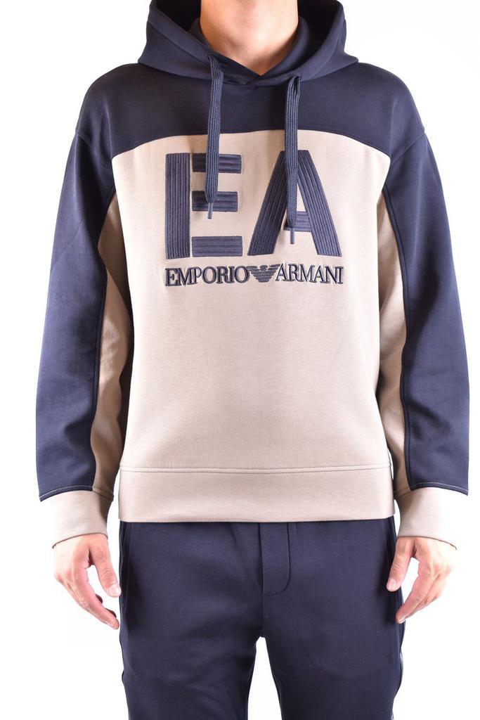 商品Emporio Armani|Emporio Armani Men's Beige Other Materials Sweatshirt,价格¥2565,第1张图片