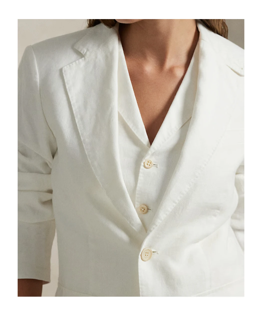 商品【商品预售7天】 Ralph Lauren|Ralph Lauren 女士西服 211965036001 白色,价格¥2744,第5张图片详细描述