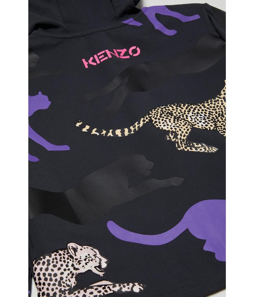 Cheetah Print Zip-Up Hoodie (Little Kids/Big Kids)商品第2张图片规格展示