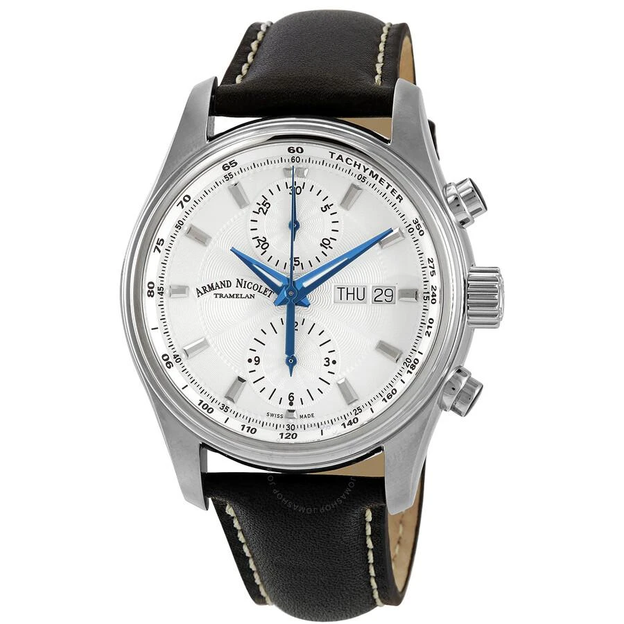 商品Armand Nicolet|MH2 Chronograph Automatic Silver Dial Men's Watch A647A-AG-P140NR2,价格¥12744,第1张图片