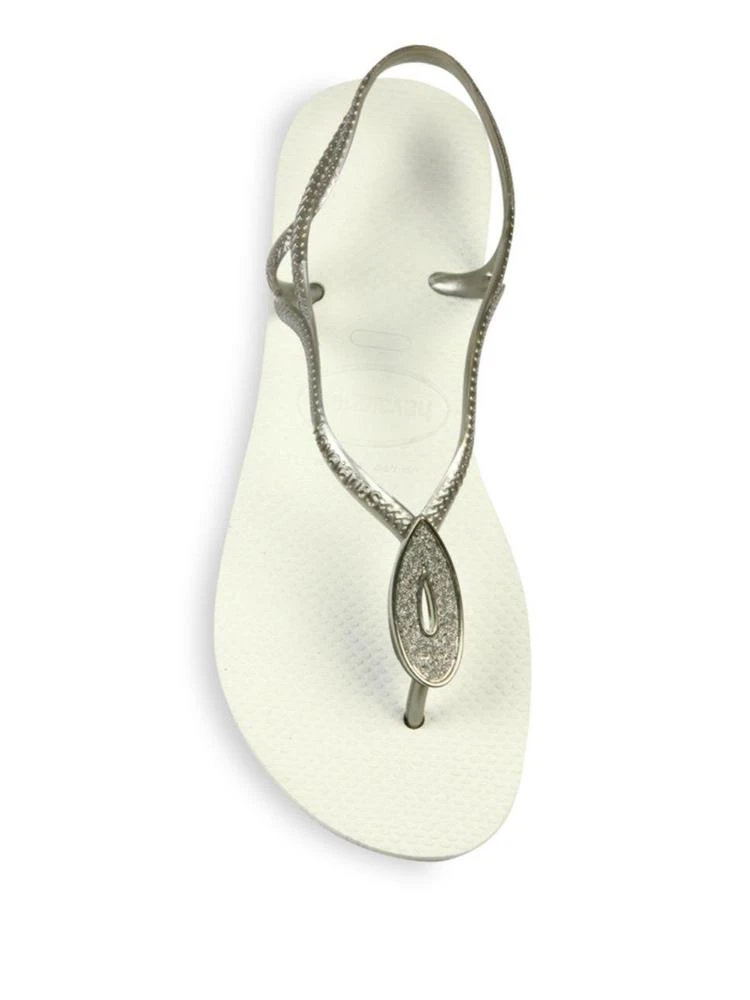 商品Havaianas|Luna Special Metallic Rubber Sandals,价格¥150,第4张图片详细描述